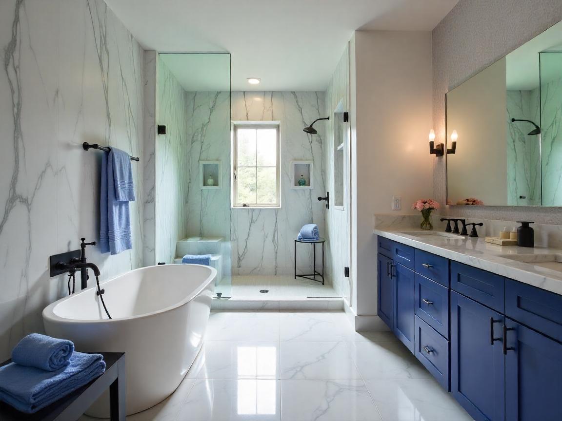 Luxury bathroom interior